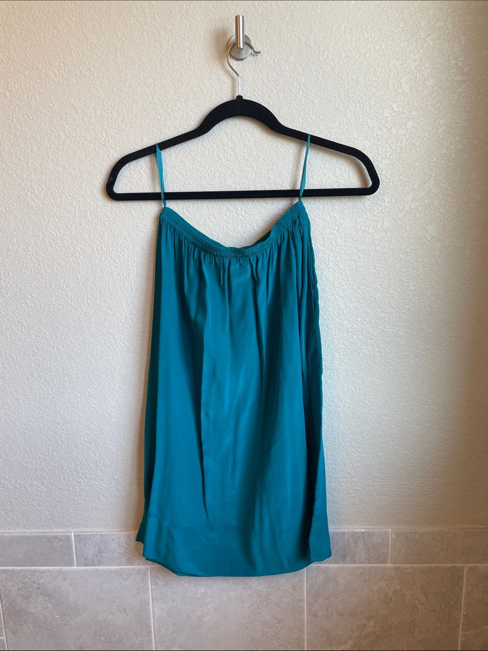 Vintage Christopher Silk Teal Skirt